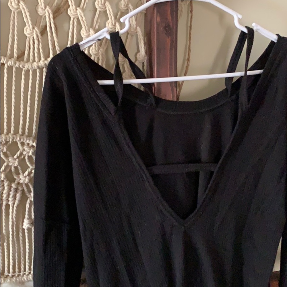 Zella Black Long Sleeved workout or cozy Shirt